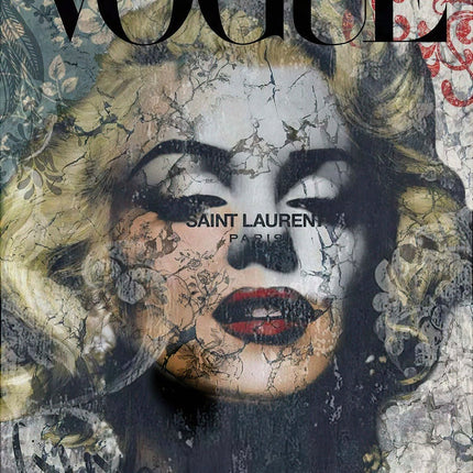 Vogue Paris Cover - Marilyn Monroe Graffiti Canvas Decor Poster Wall Poster