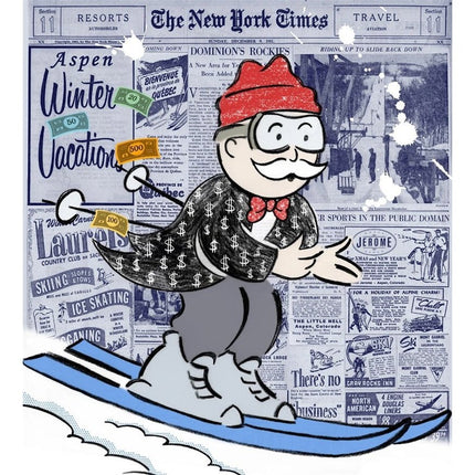 Wall Street Journal Tycoon Monopoly Alec Art Print: Unique and Artistic Wall Decor