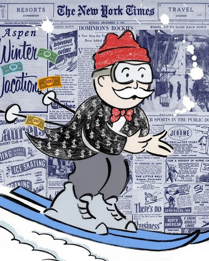 Wall Street Journal Tycoon Monopoly Alec Art Print: Unique and Artistic Wall Decor