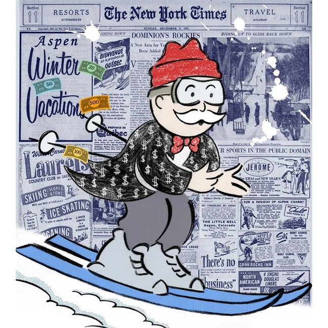 Wall Street Journal Tycoon Monopoly Alec Art Print: Unique and Artistic Wall Decor