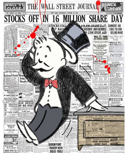 Wall Street Journal Tycoon Monopoly Alec Art Print: Unique and Artistic Wall Decor