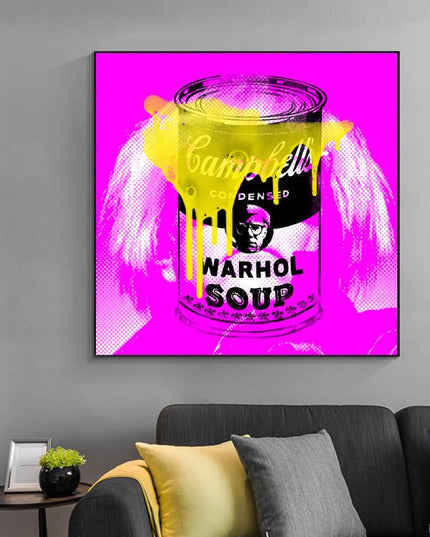 Warhol Soup: Stephen Chambers' Pop Art Canvas Print Wall Poster
