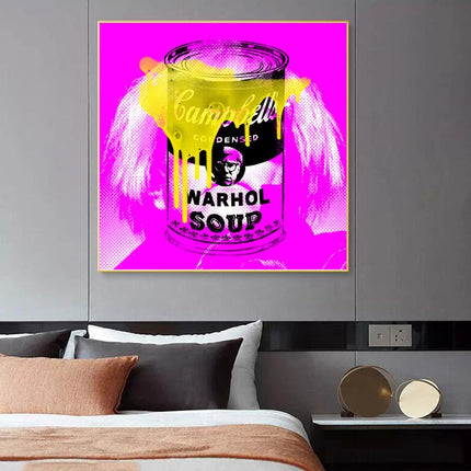 Warhol Soup: Stephen Chambers' Pop Art Canvas Print Wall Poster