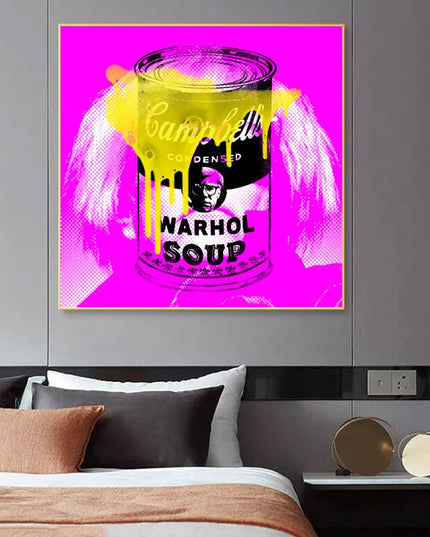 Warhol Soup: Stephen Chambers' Pop Art Canvas Print Wall Poster