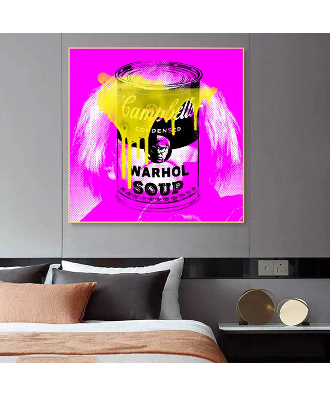 Warhol Soup: Stephen Chambers' Pop Art Canvas Print Wall Poster