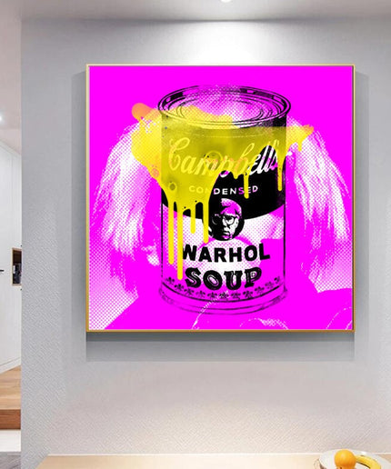Warhol Soup: Stephen Chambers' Pop Art Canvas Print Wall Poster