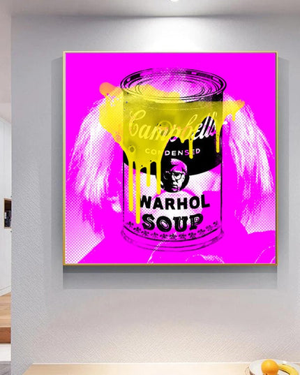 Warhol Soup: Stephen Chambers' Pop Art Canvas Print Wall Poster