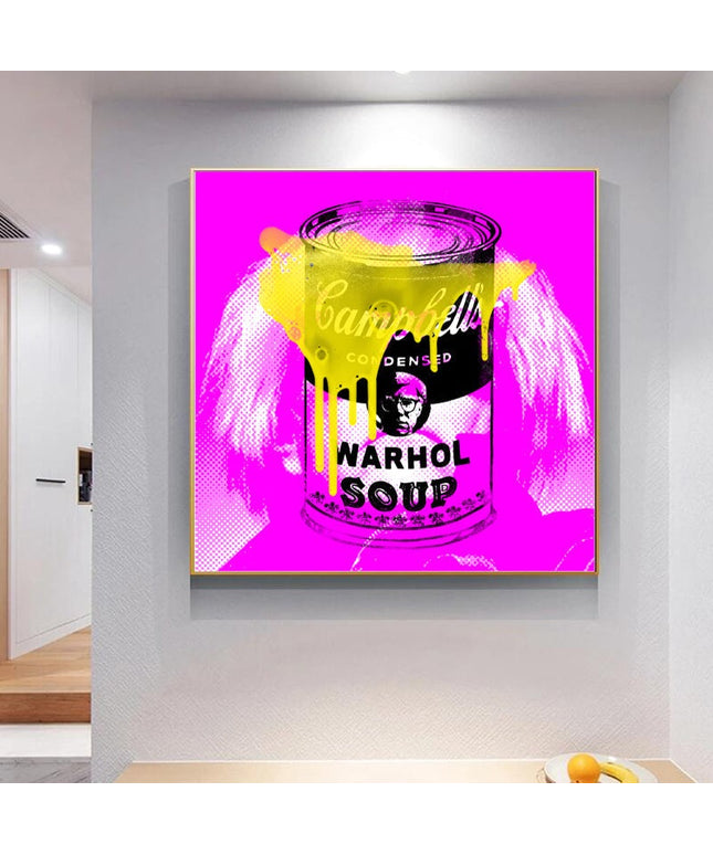Warhol Soup: Stephen Chambers' Pop Art Canvas Print Wall Poster