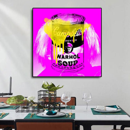 Warhol Soup: Stephen Chambers' Pop Art Canvas Print Wall Poster