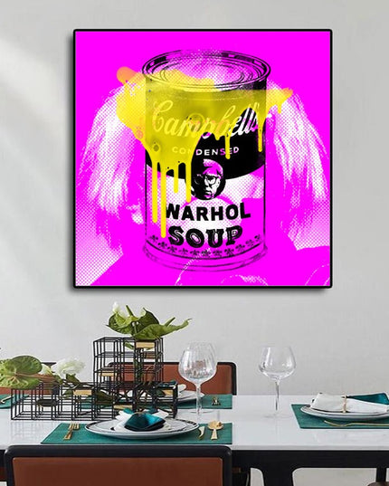 Warhol Soup: Stephen Chambers' Pop Art Canvas Print Wall Poster