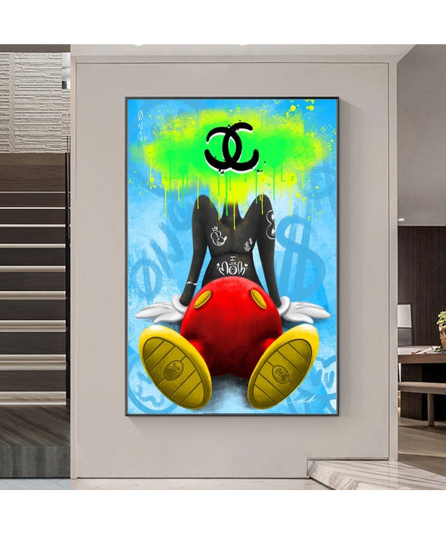 Wealthy Thoughts Money Mind Art Canvas Print - Creative Wall Decor