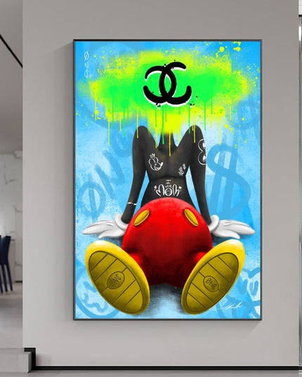 Wealthy Thoughts Money Mind Art Canvas Print - Creative Wall Decor