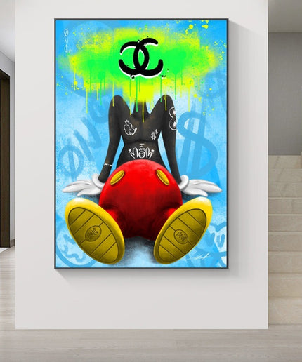 Wealthy Thoughts Money Mind Art Canvas Print - Creative Wall Decor