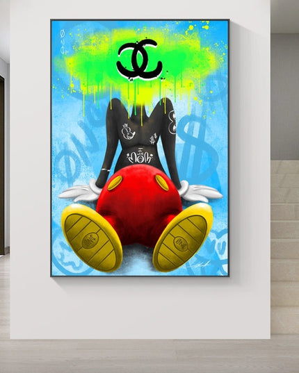 Wealthy Thoughts Money Mind Art Canvas Print - Creative Wall Decor