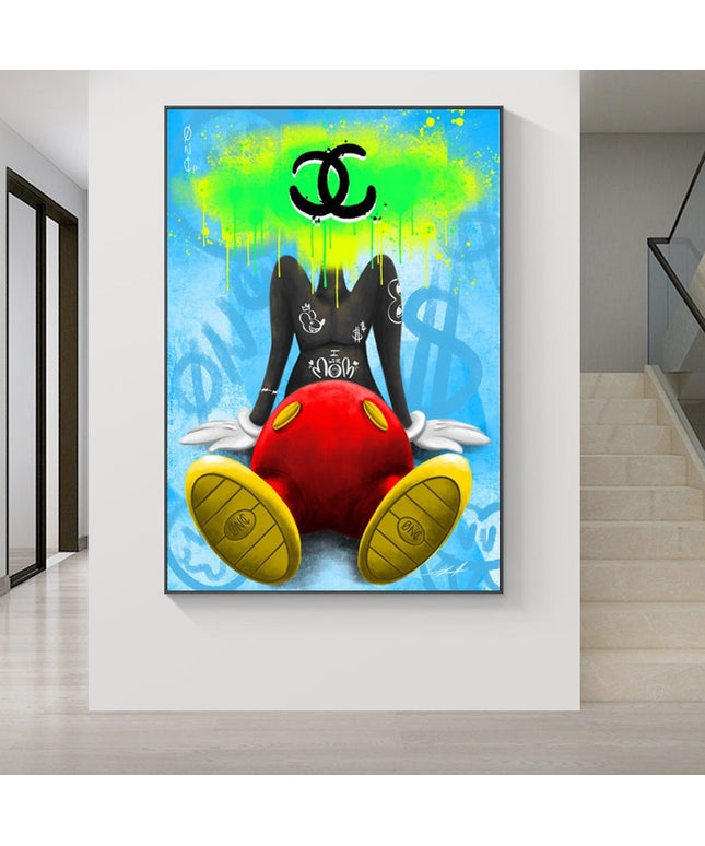 Wealthy Thoughts Money Mind Art Canvas Print - Creative Wall Decor