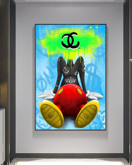 Wealthy Thoughts Money Mind Art Canvas Print - Creative Wall Decor