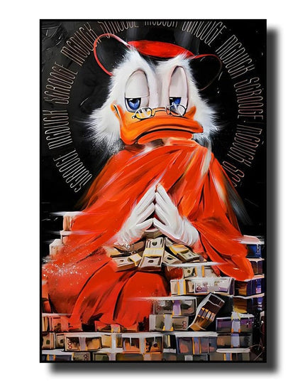 Whimsical Adventures: Disney Cartoon Classic Character Donald Duck Movie Poster 