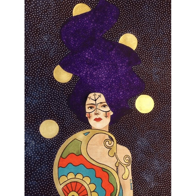 Whimsical Girl & Flower Wall Art - Artistic & Stylish Canvas Print