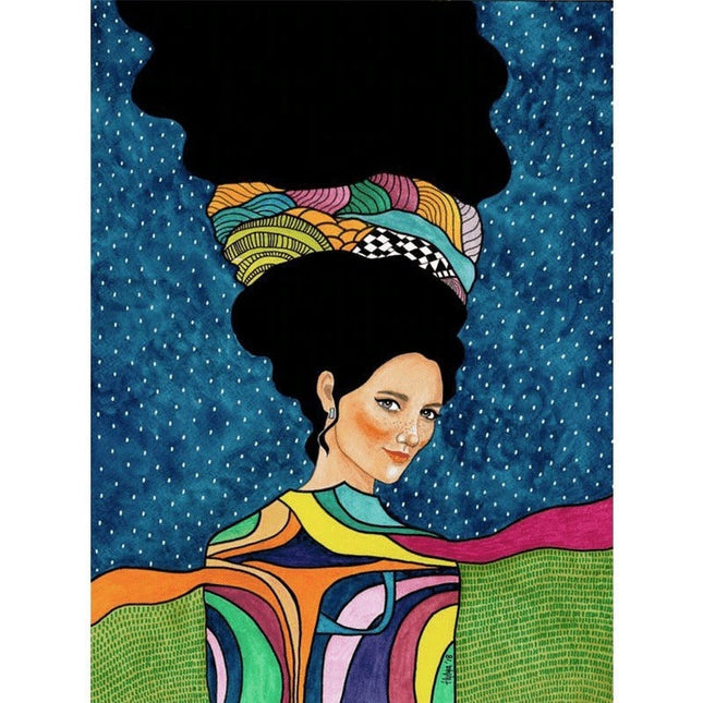 Whimsical Girl & Flower Wall Art - Artistic & Stylish Canvas Print