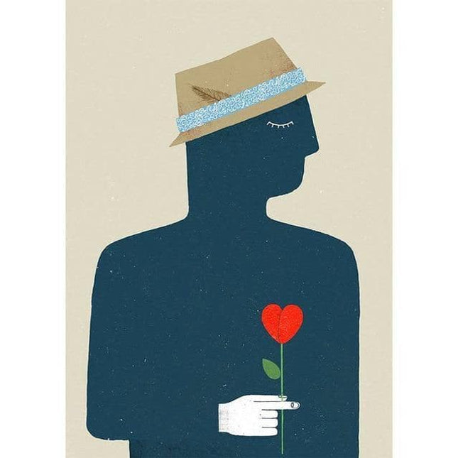 Whimsical Girl & Flower Wall Art - Artistic & Stylish Canvas Print
