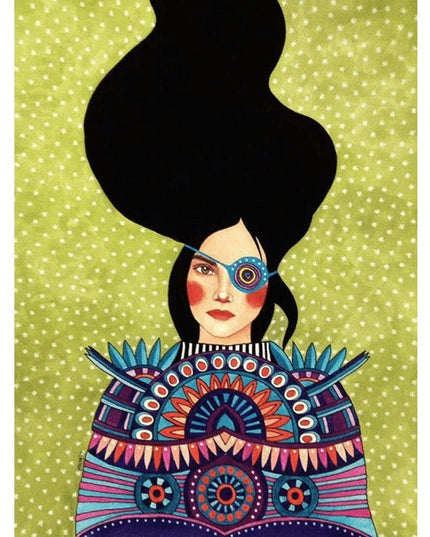 Whimsical Girl & Flower Wall Art - Artistic & Stylish Canvas Print