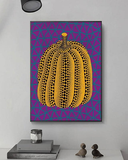 Yayoi Kusama Pumpkin Art Canvas Print - Vibrant & Playful Wall Decor