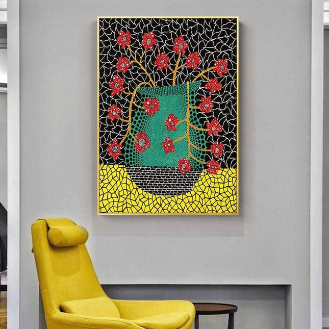 Yayoi Kusama Pumpkin Art Canvas Print - Vibrant & Playful Wall Decor