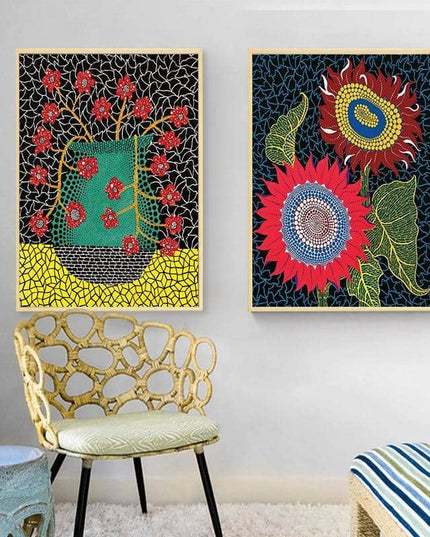 Yayoi Kusama Pumpkin Art Canvas Print - Vibrant & Playful Wall Decor