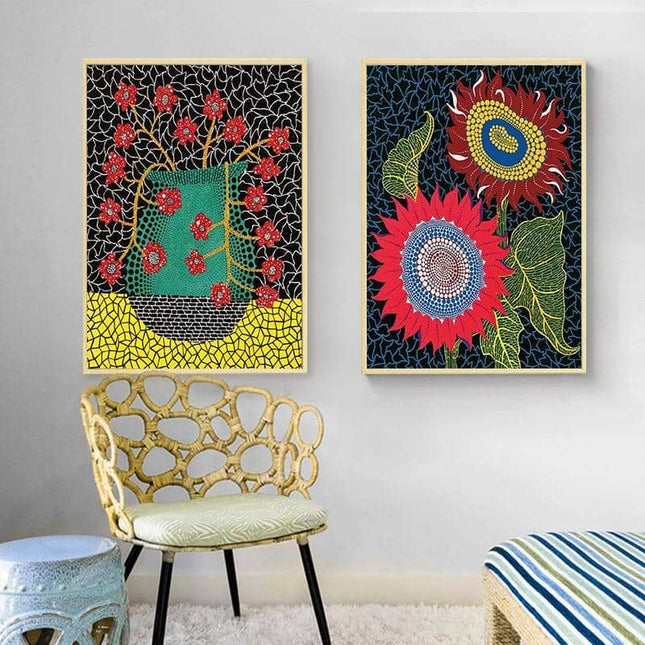 Yayoi Kusama Pumpkin Art Canvas Print - Vibrant & Playful Wall Decor