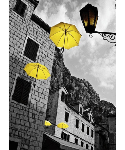 Yellow Landscape Art Canvas Print - Stylish & Artistic Wall Decor for Home or Office