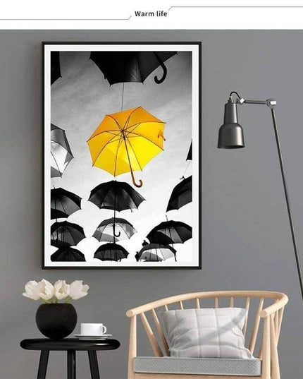 Yellow Landscape Art Canvas Print - Stylish & Artistic Wall Decor for Home or Office