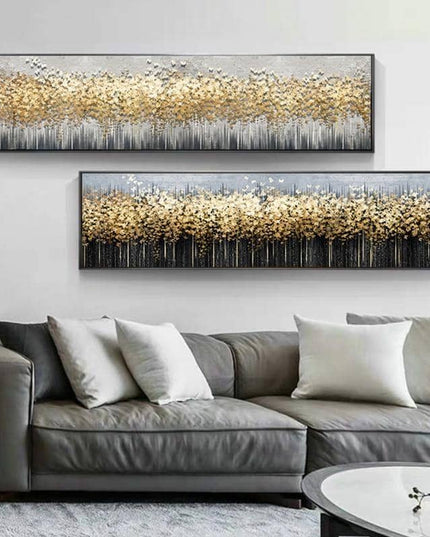 Yellow Leaf & Butterfly Art Canvas Print - Playful & Vibrant Wall Decor for Home or Office