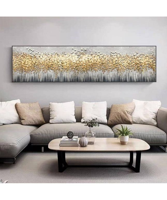 Yellow Leaf & Butterfly Art Canvas Print - Playful & Vibrant Wall Decor for Home or Office