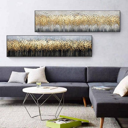 Yellow Leaf & Butterfly Art Canvas Print - Playful & Vibrant Wall Decor for Home or Office
