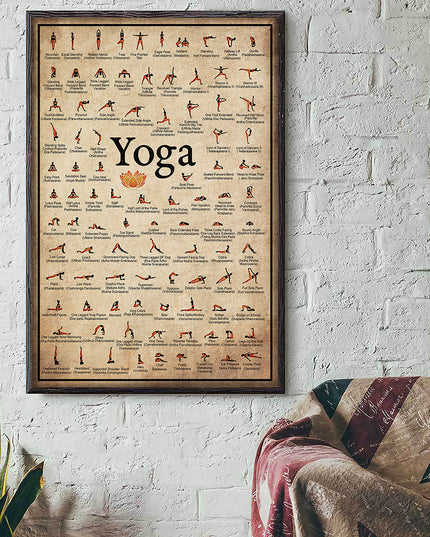 Yoga Love - Ashtanga Pose Mastery Canvas Poster Wall Poster