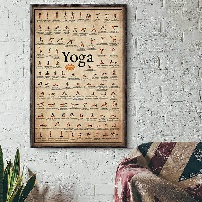Yoga Love - Ashtanga Pose Mastery Canvas Poster Wall Poster