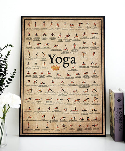 Yoga Love - Ashtanga Pose Mastery Canvas Poster Wall Poster