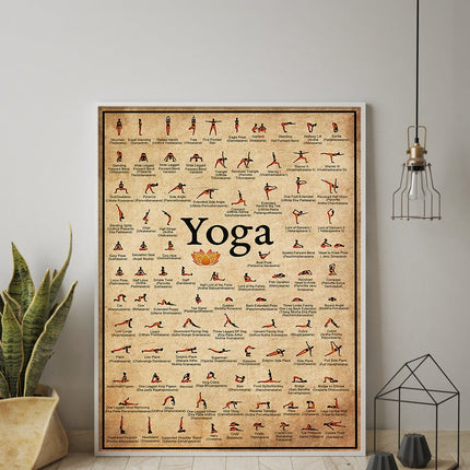 Yoga Love - Ashtanga Pose Mastery Canvas Poster Wall Poster
